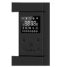 Calorifer portprosop electric cu ventilator integrat, 1500W, 230V, Negru Mat, 3 trepte, termostat, 6 programe, 105x55 cm, Reina