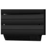 Calorifer portprosop electric cu ventilator integrat, 1500W, 230V, Negru Mat, 3 trepte, termostat, 6 programe, 105x55 cm, Reina