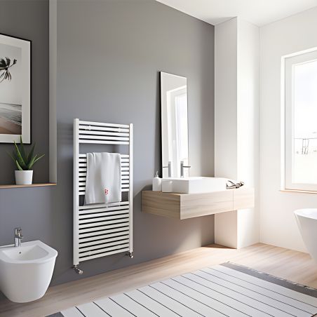 Calorifer, radiator Portprosop din otel, dimensiuni: 120,150,180x50 cm, Alb, Ferano