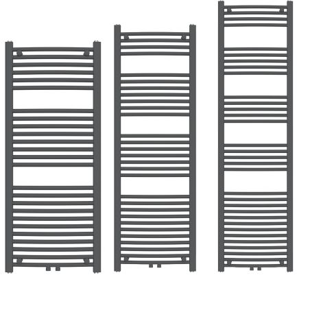 Calorifer, radiator Portprosop din otel,120-150-180x50 cm, Antracit, Design Curbat, Terma
