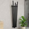 Calorifer Negru Mat, 180x42 cm , 687 W, 6 elementi, otel, design modern, Enes