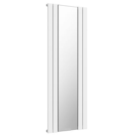 Calorifer decorativ din otel cu oglinda, Alb, 4 elementi, 593 W, dimensiune 180x60 cm, Malvina