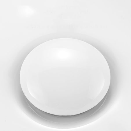 Ventil cu sau fara preaplin, capac ceramic, sistem Push Up, otel, Alb/Crom, Nova