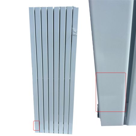 Calorifer vertical dublu Kalifa, Resigilat, Alb, dimensiune :180x61 cm