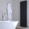 Calorifer dublu vertical, otel, Negru Mat, dimensiune: 180x61 cm, Kalifa
