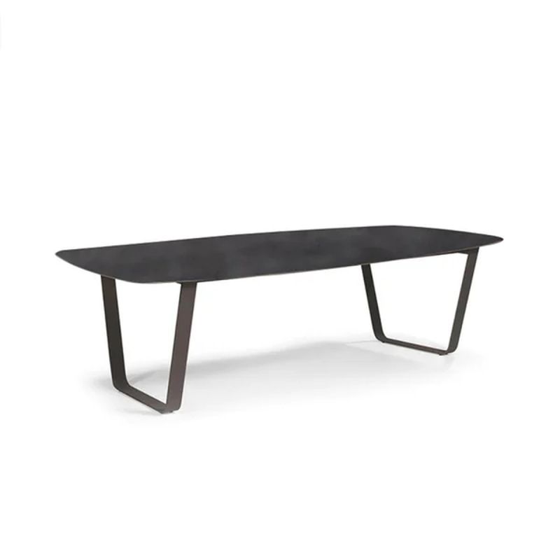 Set mobilier terasa sau gradina, 6 persoane, masa cu blat din aluminiu, scaune cu perne incluse, poliratan, Roma