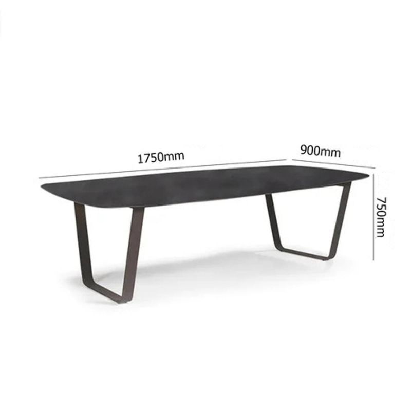 Set mobilier terasa sau gradina, 6 persoane, masa cu blat din aluminiu, scaune cu perne incluse, poliratan, Roma