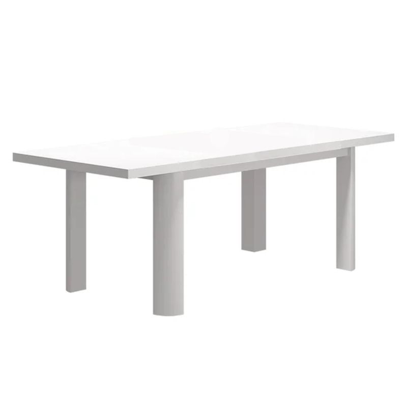 Set mobilier terasa sau gradina, masa din aluminiu si lemn, 6 scaune, impletitura tip funie, Torino