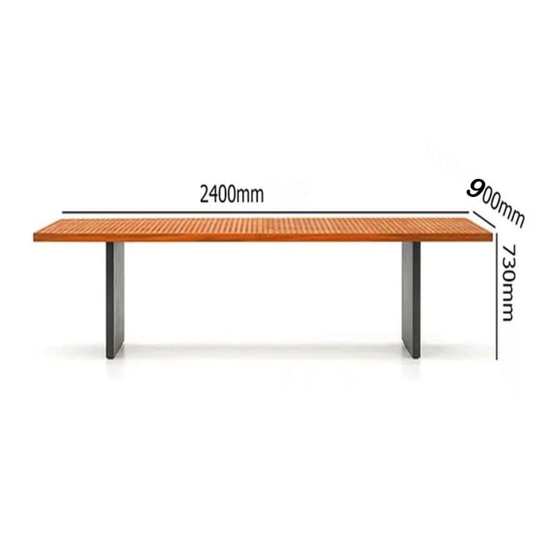 Set mobilier terasa sau gradina, masa Tec cu 8 scaune perne incluse, cadru Aluminiu si poliratan, Mora