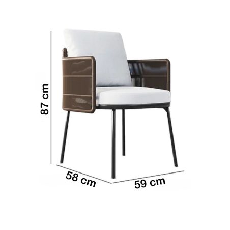 Set mobilier terasa sau gradina, masa Tec cu 8 scaune perne incluse, cadru Aluminiu si poliratan, Mora