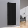 Calorifer dublu vertical, otel, Negru Mat, dimensiune: 180x61 cm, Kalifa