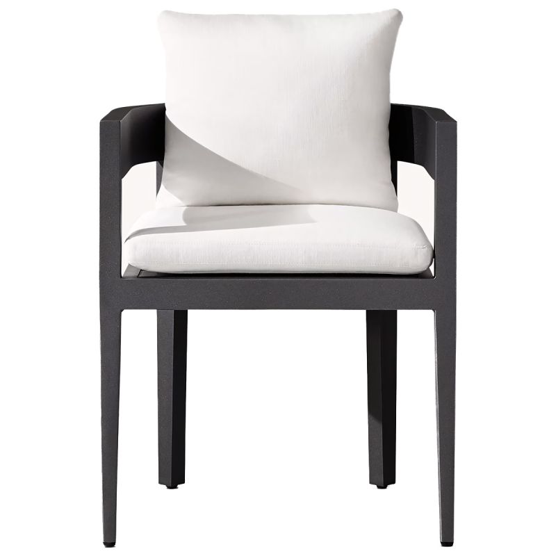 Set mobilier de 4 persoane, terasa sau gradina, aluminiu, masa rotunda si 4 scaune, tesatura din 100% Olefin, Costa Rica