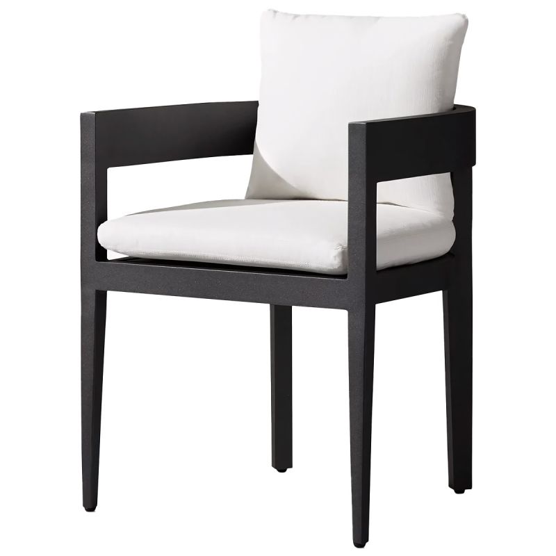 Set mobilier de 4 persoane, terasa sau gradina, aluminiu, masa rotunda si 4 scaune, tesatura din 100% Olefin, Costa Rica