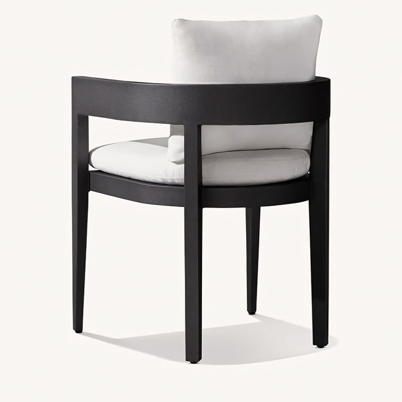 Set mobilier de 4 persoane, terasa sau gradina, aluminiu, masa rotunda si 4 scaune, tesatura din 100% Olefin, Costa Rica