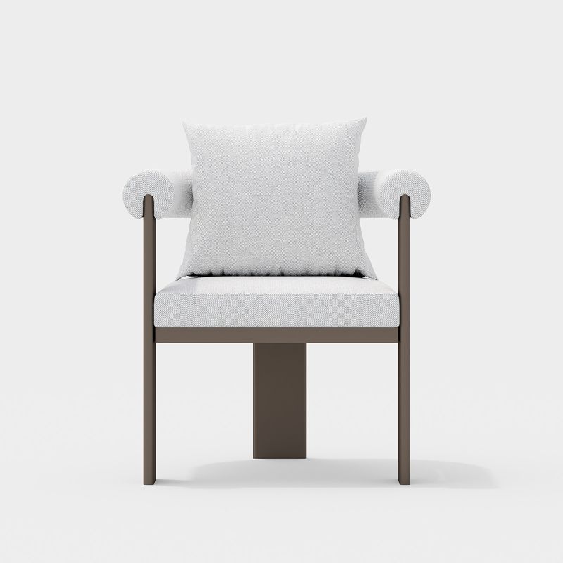 Set mobilier de 8 persoane, gradina sau terasa, aluminiu, masa 214x102 cm + 8 scaune, tesatura 100 % Olefin, Bora Bora