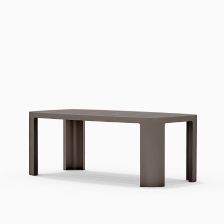 Set mobilier de 8 persoane, gradina sau terasa, aluminiu, masa 214x102 cm + 8 scaune, tesatura 100 % Olefin, Bora Bora