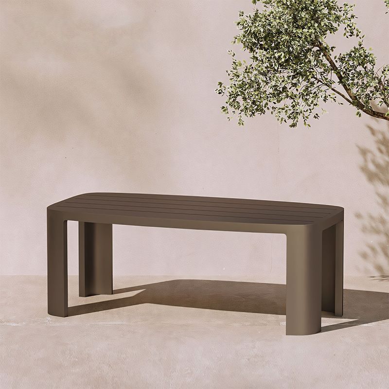 Set mobilier de 6 persoane, gradina sau terasa, aluminiu, masa 214x102 cm + 6 scaune, tesatura 100% Olefin, Bora Bora