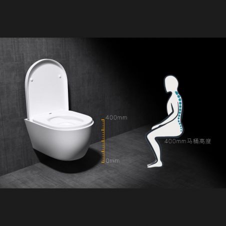 Vas Wc EGO-106, suspendat, capac Duroplast inclus