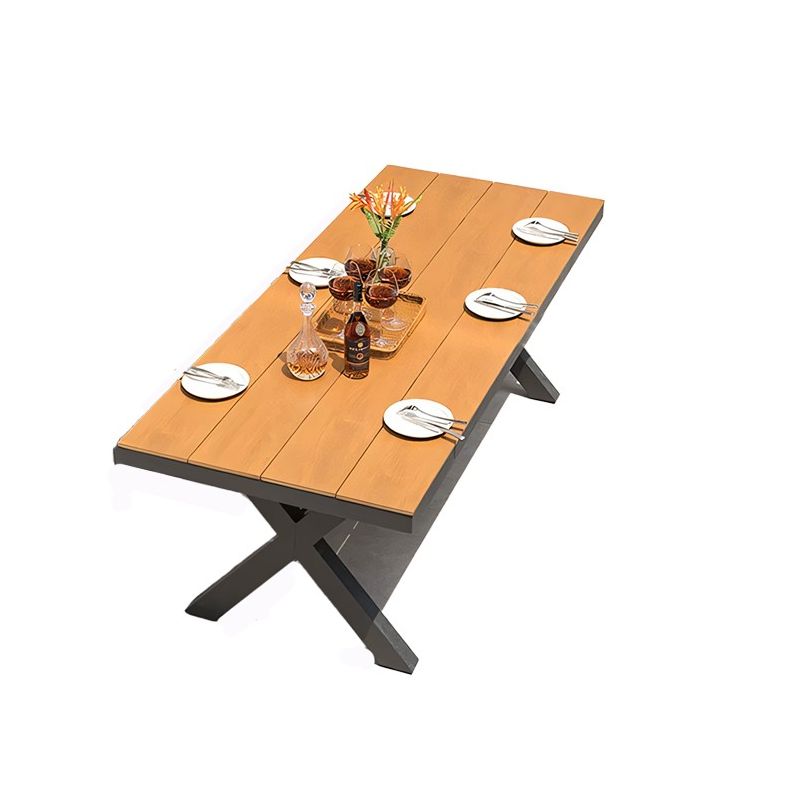 Set mobilier de 8 persoane, gradina sau terasa, aluminiu dark grey, masa 200 cm + 8 scaune cu impletitura tip funie verde, Zen