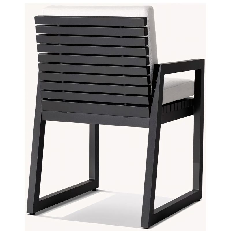 Set mobilier de 6 persoane, terasa sau gradina, aluminiu, masa 213x100 cm + 6 scaune, tesatura 100% Olefin, Mykonos