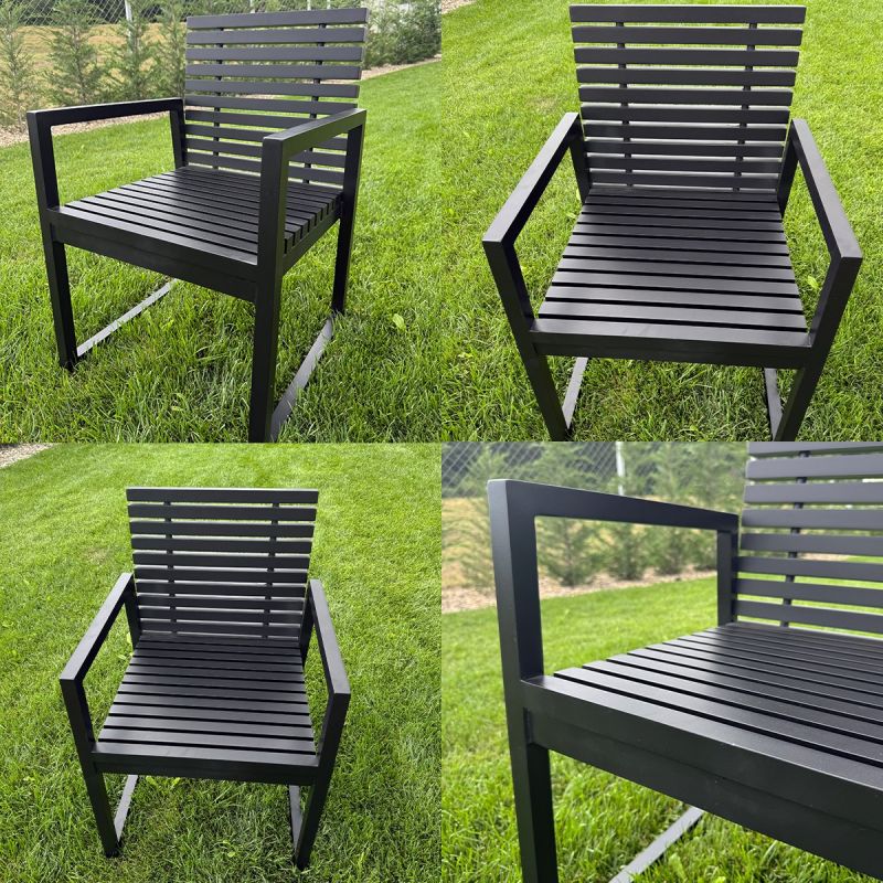 Set mobilier de 6 persoane, terasa sau gradina, aluminiu, masa 213x100 cm + 6 scaune, tesatura 100% Olefin, Mykonos