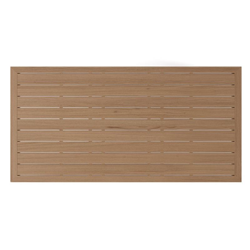 Set mobilier, terasa sau gradina, masa 150 cm + 6 scaune, lemn de Tec, impletitura tip funie, perne incluse, Gardenia