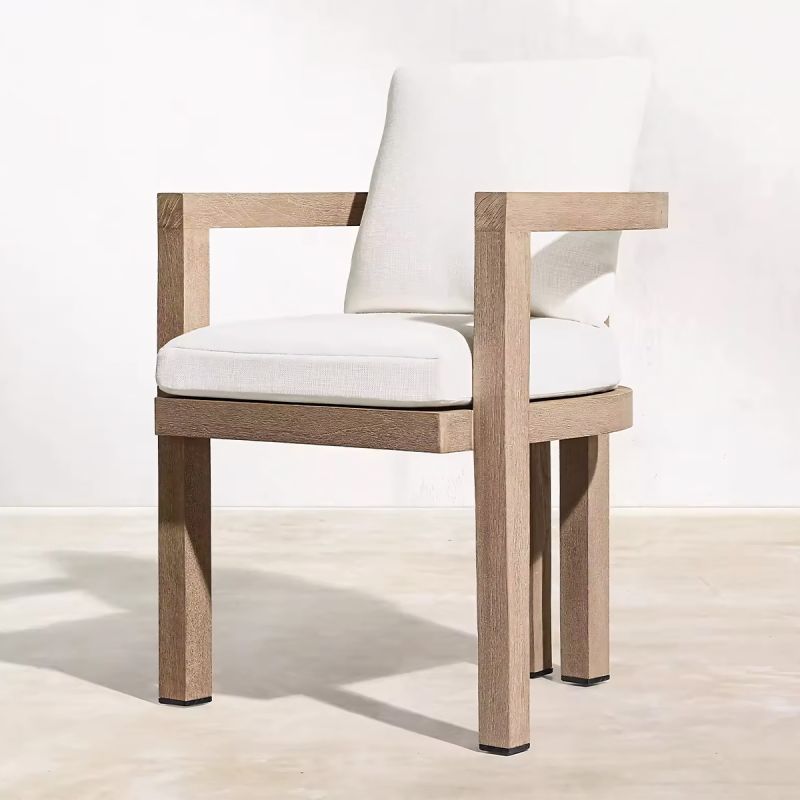 Set mobilier, terasa sau gradina, masa mare si 8 scaune, lemn de Tec integral, perne incluse, Primavera