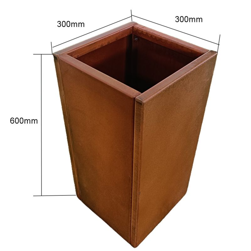 Jardinera modulara, otel corten de 2 mm, inaltime de 60 sau 80 cm, Neoglow