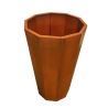 Jardiniera octagonala, otel corten de 2 mm, dimensiuni 60x60x90 cm, Flora