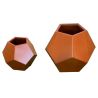 Jardiniera poligonala, otel corten de 2 mm, diametru 38-55 cm, FlorArt