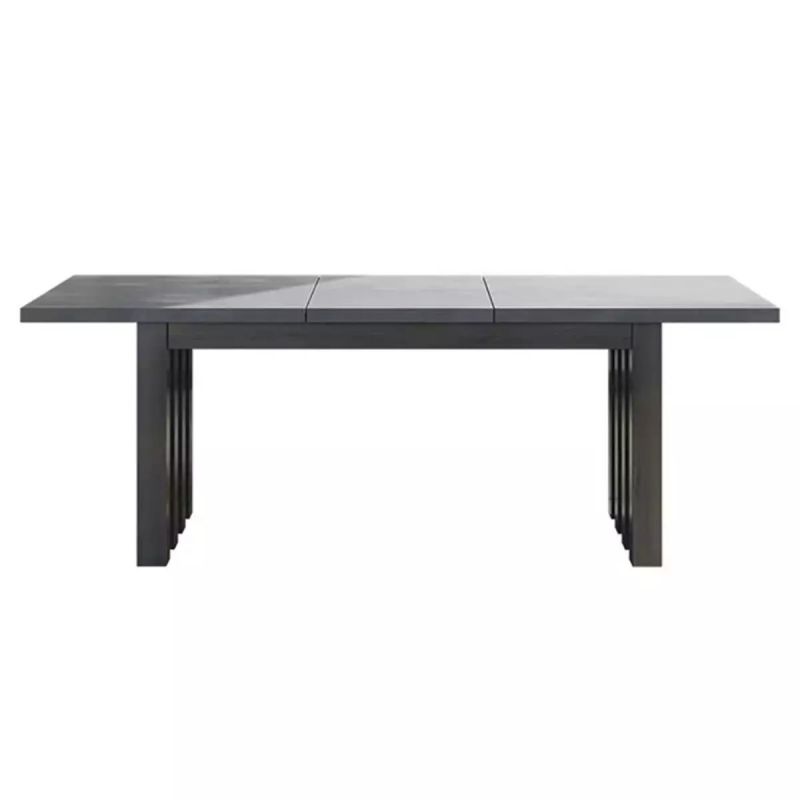 Set mobilier terasa sau gradina, 8 scaune, masa extensibila, aluminiu si impletitura tip funie, Riga