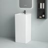 Lavoar stativ, freestanding, Alb Lucios, 45x36x85 cm, cu gaura de baterie, Colona Lavoar stativ, freestanding, Alb Lucios, 45x36x85 cm, cu gaura de baterie, Colona