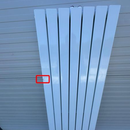 Calorifer vertical dublu Kalifa, Resigilat, Alb, dimensiune :160x54 cm