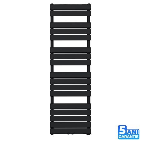 Calorifer, radiator Portprosop din otel, Negru Mat, Dimensiune: 140-160x50 cm, Nadir