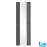 Calorifer decorativ din otel cu oglinda, Antracit, 4 elementi, 593 W, dimensiune 180x60 cm, Malvina Calorifer decorativ din otel cu oglinda, Antracit, 4 elementi, 593 W, dimensiune 180x60 cm, Malvina