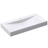 Lavoar EGO 810, Alb, lucios, 60, 80 sau 100 x 48 cm, montaj pe blat sau suspendat, compozit marmura
