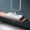 Lavoar EGO 810, Alb, lucios, 60, 80 sau 100 x 48 cm, montaj pe blat sau suspendat, compozit marmura