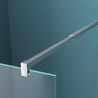 Perete dus Walk-In, sticla securizata 10 mm, transparenta, dimensiuni 80, 100, 120, 140 cm, Lotus Efect, Sicilia