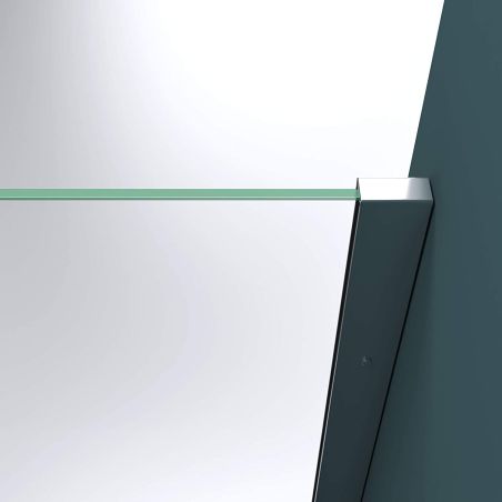 Perete dus Walk-In, sticla securizata 10 mm, transparenta, dimensiuni 80, 100, 120, 140 cm, Lotus Efect, Sicilia