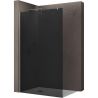 Perete dus Walk-In, sticla securizata finisaj Grafit 10 mm, dimensiuni 100, 120, 140 cm, Lotus Efect, Sicilia