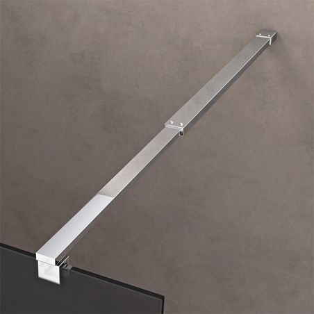 Perete dus Walk-In, sticla securizata finisaj Grafit 10 mm, dimensiuni 100, 120, 140 cm, Lotus Efect, Sicilia