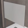 Perete dus Walk-In,  sticla securizata, sablata partial 10 mm, dimensiuni 100, 120, 140 cm, Lotus Efect, Sicilia