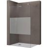 Perete dus Walk-In,  sticla securizata, sablata partial 10 mm, dimensiuni 100, 120, 140 cm, Lotus Efect, Sicilia