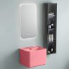 Lavoar, Roz Somon Mat, Power color, montaj suspendat, cu gaura de baterie 50x40 cm, Alfonso