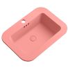 Lavoar, Roz Somon Mat, Power Color, montaj semi-incastrat, cu gaura de baterie, ceramica sanitara, 60x44 cm, Monza Lavoar, Roz Somon Mat, Power Color, montaj semi-incastrat, cu gaura de baterie, ceramica sanitara, 60x44 cm, Monza