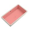 Lavoar, Roz Somon Mat, Power Color, montaj incastrat sub blat, 70-80x42 cm, ceramica sanitara, Livia Lavoar, Roz Somon Mat, Power Color, montaj incastrat sub blat, 70-80x42 cm, ceramica sanitara, Livia