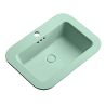 Lavoar, Verde Mint Mat, Power Color, montaj semi-incastrat, cu gaura de baterie, ceramica sanitara, 60x44 cm, Monza Lavoar, Verde Mint Mat, Power Color, montaj semi-incastrat, cu gaura de baterie, ceramica sanitara, 60x44 cm, Monza