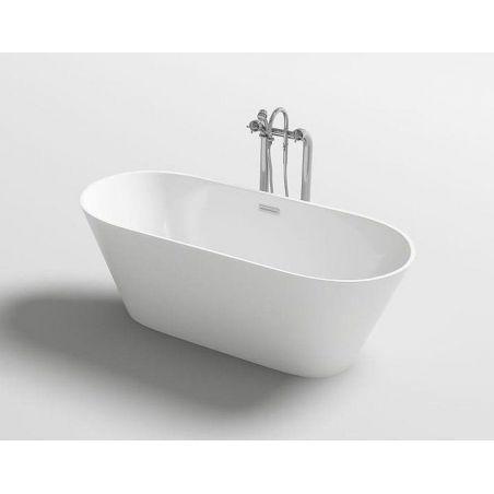 Cada de baie EGO Silvano, freestanding, 170 cm, acril saniat, alb, Mirror Coat