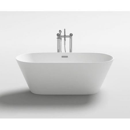 Cada de baie EGO Silvano, freestanding, 170 cm, acril saniat, alb, Mirror Coat