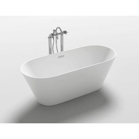 Cada de baie EGO Silvano, freestanding, 170 cm, acril saniat, alb, Mirror Coat